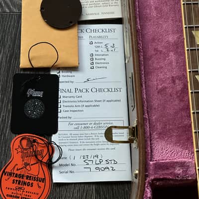 2019 Gibson Les Paul Standard 1957 VOS Historic Reissue Custom Shop image 9