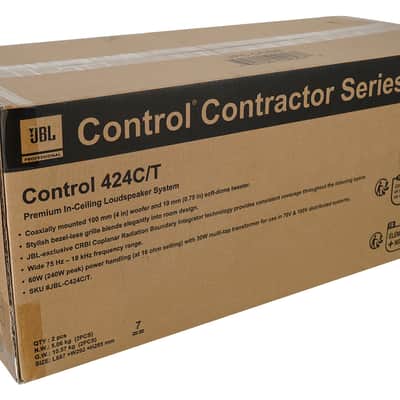 2) JBL Control 424C/T 4" Commercial 70v/16-ohm Ceiling Speakers 4 Restaurant/Bar image 9