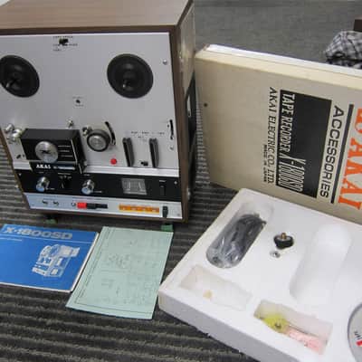 Akai X-1800SD Reel To Reel 8 Track Recorder, Player, Accessories, Restore 1960s Gray/Wood image 1