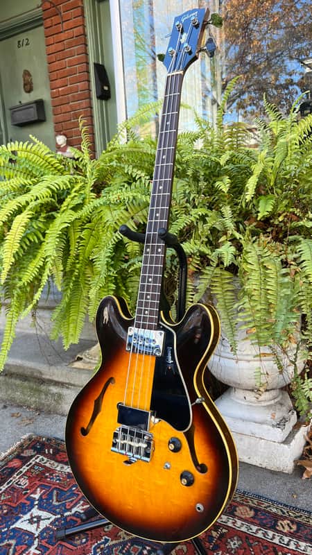 Vintage 1968 Gibson EB-2 Semi Hollow Body Short Scale Electric Bass w OCBC~100% Original~VG+ / Excellent Condition~A Sonic Monster! image 1