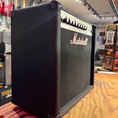 Marshall MG Carbon Fiber MG50CFX 2-Channel 50-Watt 1x12" Solid State Guitar Combo 2011 - 2018 - Black Carbon Fiber image 3