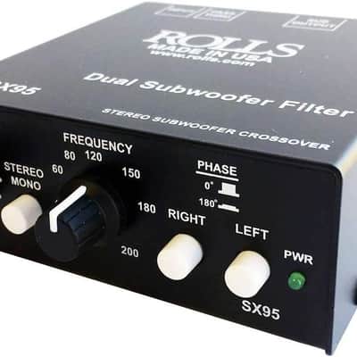ROLLS SX95 Stereo Subwoofer Crossover/Filter, 12V Auxiliary Power Outlet image 1