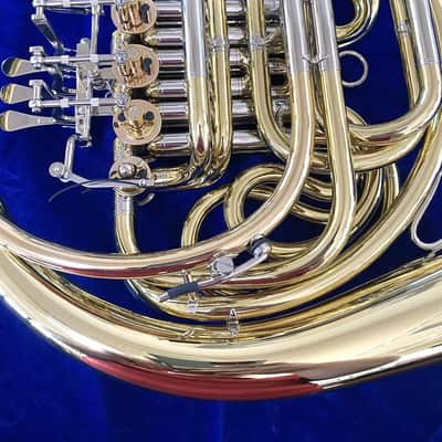 New Alexander 1103MAL-HG Double French Horn in Yellow Brass,Lacquered,Cut Bell,Hand Hammered Bell Spout; with Mouthpiece, Care Kit image 16