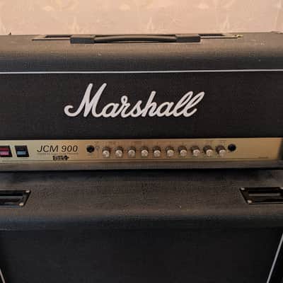 Marshall JCM 900 100W Hi Gain Dual Reverb Amp & Cab [Mid-1990s - Black] image 4