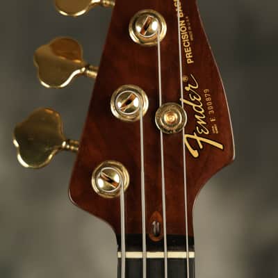 1983 Fender Gold Elite II Precision Bass Walnut image 3