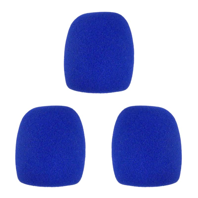 Microphone Windscreen - 3 Pack - Blue - Fits Shure SM58, Beta 58A & Similar - Vocal Mic Cover New image 1