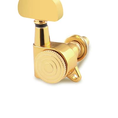 Locking Guitar String Tuning Pegs Sealed Machine Heads Tuners Tuning Keys 6 In Line for Right Handed Electric Guitar or Acoustic Guitar Half Round Head Gold. image 9