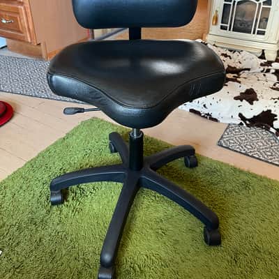 SoundSeat (Sound Seat) Regular Seat Drum Throne - Black Leather image 1