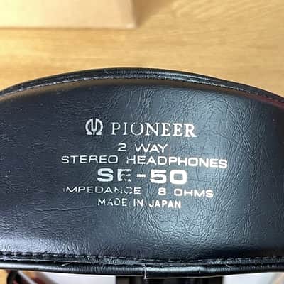 Pioneer Vintage Pioneer SE-50 2 Way Stereo Headphones with Case Made in Japan image 15