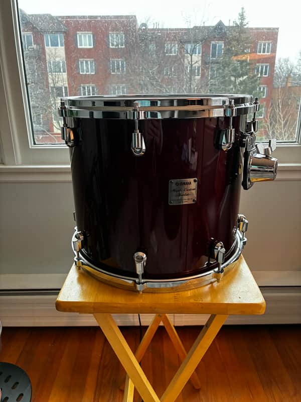 Yamaha Maple Custom Absolute 2005 - 14 x 12" Cherry image 1
