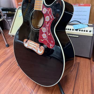 Epiphone J-200 EC Studio Acoustic Electric Guitar- 2025- Ebony- New! image 6