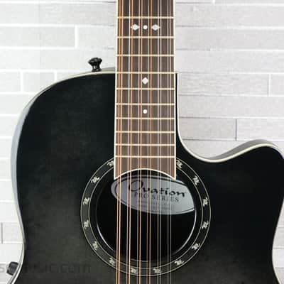 Ovation 2751AX-5-G Timeless Balladeer 12-String Deep Contour - Black image 3