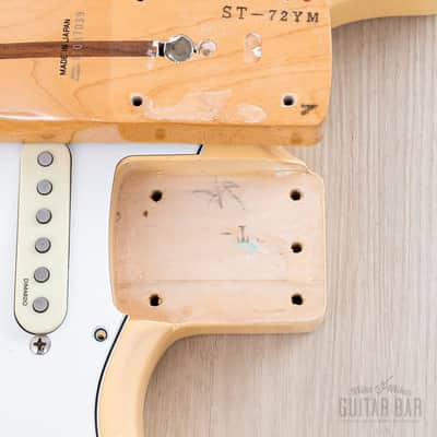 1996 Fender Custom Edition Yngwie Malmsteen Stratocaster ST72-140YM Yellow White w/ Dimarzio, Case & Hangtag, Japan MIJ image 19