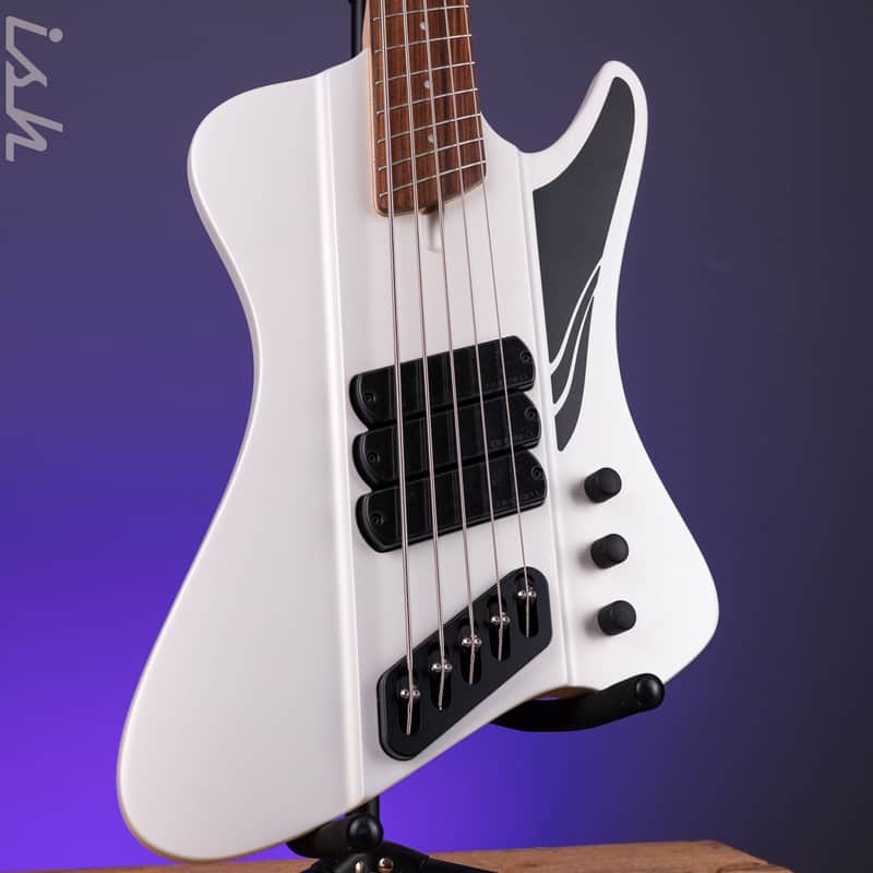Dingwall D-Roc Standard 5-String Bass Ducati Pearl White image 1