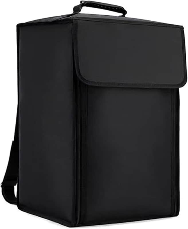 Cajon Box Drum Bag with Carry Handle and Shoulder Straps, Waterproof Padded Backpack For Drum Accessories, Thick and Portable Travel Drummers Carry Bag (Black, XL: 20.5x13.4x13.4 in) image 1