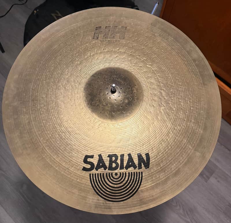 Sabian 21" HH Hand Hammered Raw Bell Dry Ride Cymbal 1996 - 2015 - Natural image 1
