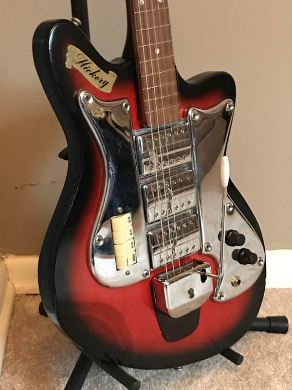 Vintage Sixties Teisco Triple Humbucker Electric Guitar in Excellent Condition image 1
