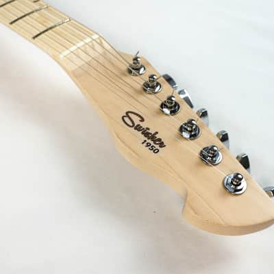 Swisher Handmade 1950 T-Style Electric Guitar 2024 - Merlot Fabric Top image 4