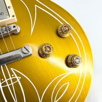 2013 Gibson Custom Shop Billy Gibbons Pinstripe '57 Les Paul - Gold Top image 13