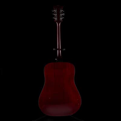 Vintage 1977 Guild D-25 Cherry Acoustic Guitar With OHSC image 11