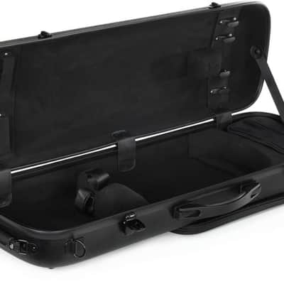 Howard Core CC450 Oblong Scratch-resistant Violin Case - Solid Black 4/4 Size image 2