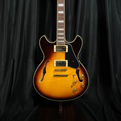 Ibanez JSM10EM-TTB John Scofield Signature - Two-tone Burst image 2