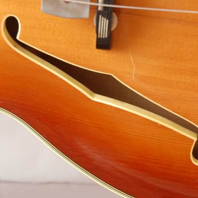 Astro solid and fully carved Semi Acoustic – 1960s German Vintage Archtop Jazz Guitar image 8