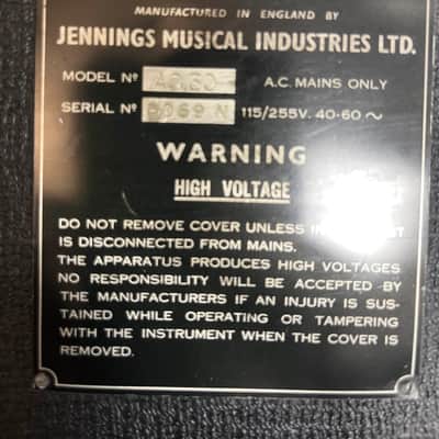 Vintage 1963 Vox AC30/6 Normal with Original JMI Egg Footswitch and Flight Case image 8