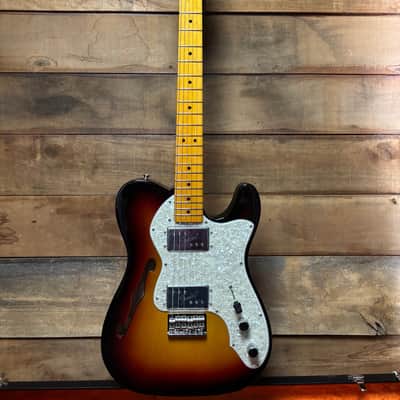 2024 Fender American Vintage II 1972 Tele Thinline 3-Color Sunburst w/case image 7