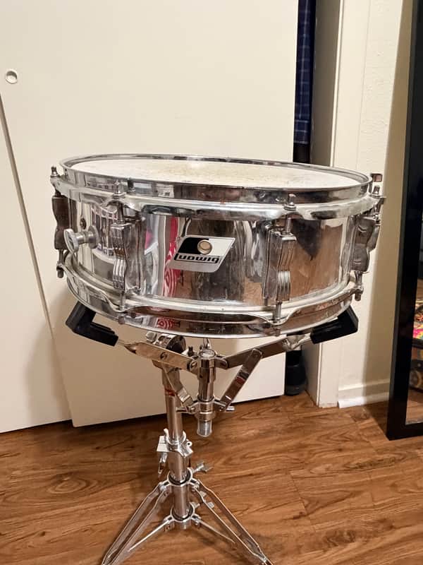 Ludwig Rocker snare drum Estimated 1980’s- 1990’s - Chrome over wood image 1