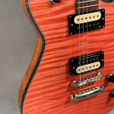 Knaggs Kenai T/S T1 Pink w/ Onyx Binding 2018 - Seymour Duncan Saturday Night Specials image 9