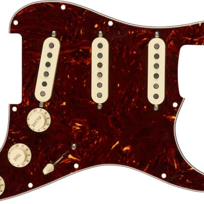 Genuine Fender Pre-Wired Loaded Strat Pickguard Tex-Mex SSS Tortoise Shell, 11 hole image 2