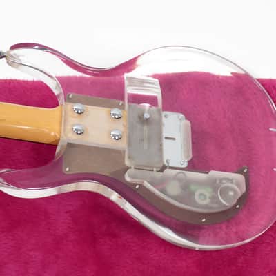 1970 Ampeg Dan Armstrong Lucite Clear ARMG-1 Guitar - Original Hardshell Case - Removable Pickup image 9