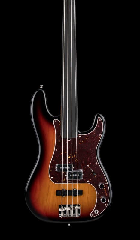 Fender Tony Franklin Fretless Precision Bass - 3-Color Sunburst #15634 image 1