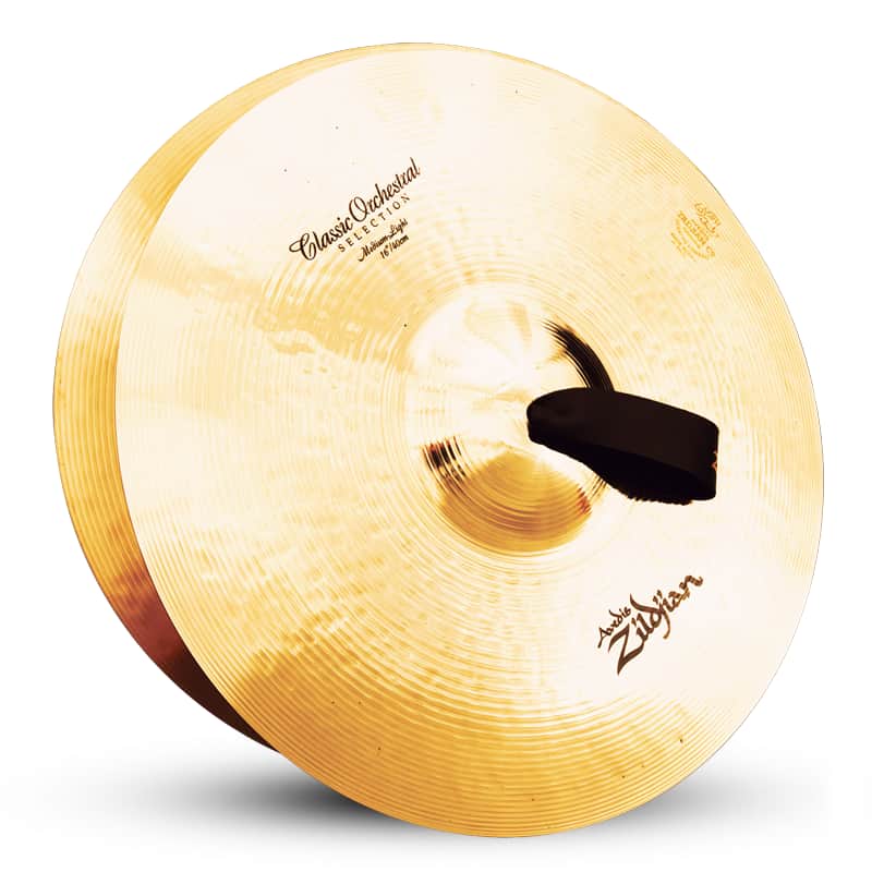 Zildjian 16" A Classic Orchestral Selection Medium Light Cymbals (Pair) image 1
