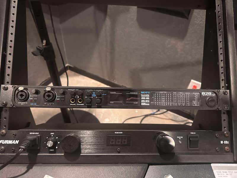 MOTU 828mk3 Hybrid Firewire / USB Audio Interface 2010 - Present - Black Previously owned by Tom Delonge of Blink182 image 1