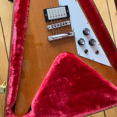 Gibson Flying V 2021 Antique Natural Burstbucker 2021 - antique natural image 3