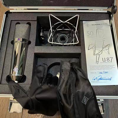 Neumann U 87 Rhodium Edition Set – 50th Anniversary Limited Edition (Serial No. 176/500) image 3