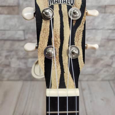 Mahalo #MA1ZE - Art Series II, Soprano Uke, Zebra image 4