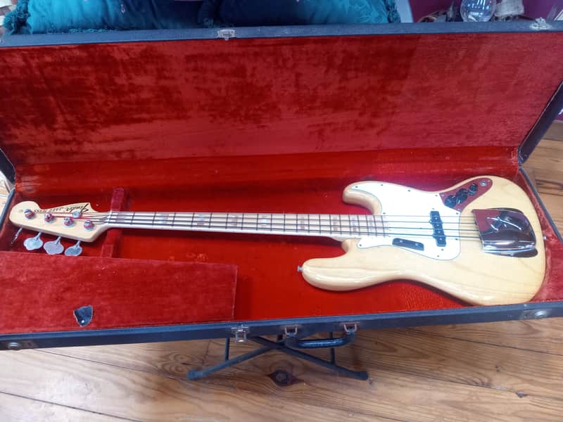 Fender Jazz Bass with Maple Fretboard 1970 - 1974 - Natural image 1
