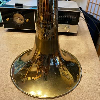 F.E. Olds and Son Professional Level Tenor Trombone 1955-1979 - Brass READ image 13