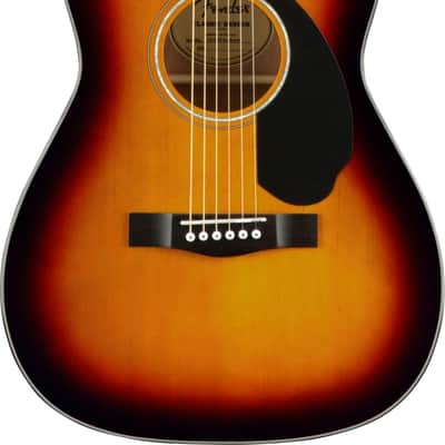 Fender CC-60S Classic Design Series Concert Acoustic Guitar, 3-Color Sunburst w/ Fender Play Card image 3