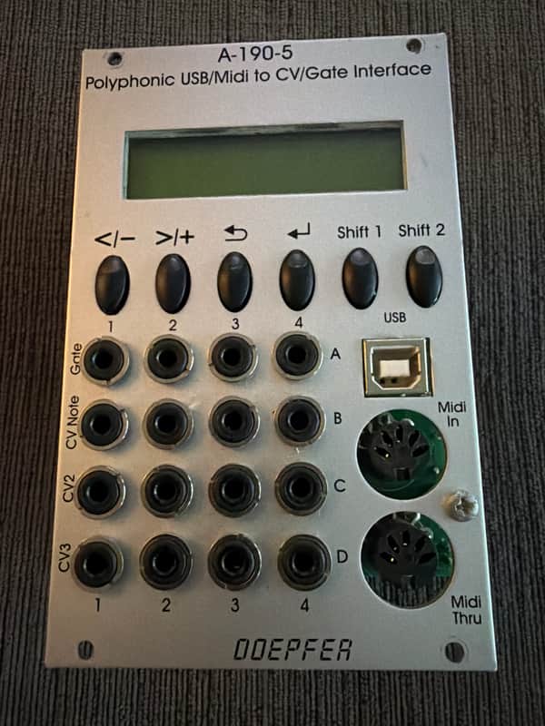 Doepfer A-190-5 Polyphonic USB / MIDI to CV / Gate Interface 2010s SIlver image 1