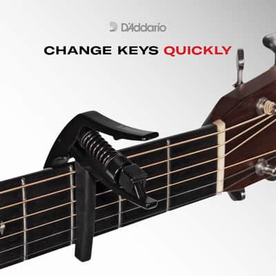 D'Adarrio  Tri-Action Capo, Black image 5