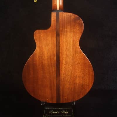Handcrafted 5 String Baritone Ukulele, Hawaiian Koa, Cutaway, Soft-bag, Bruce Wei UC19-2005 image 8