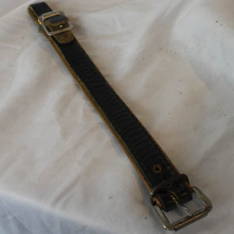 Italian Black Leather Shoulder Strap Extender Adjustable Width (2.50cm / 1in) Length (29.25cm ~ 27.25cm / 11.50" ~ 10.75") image 1
