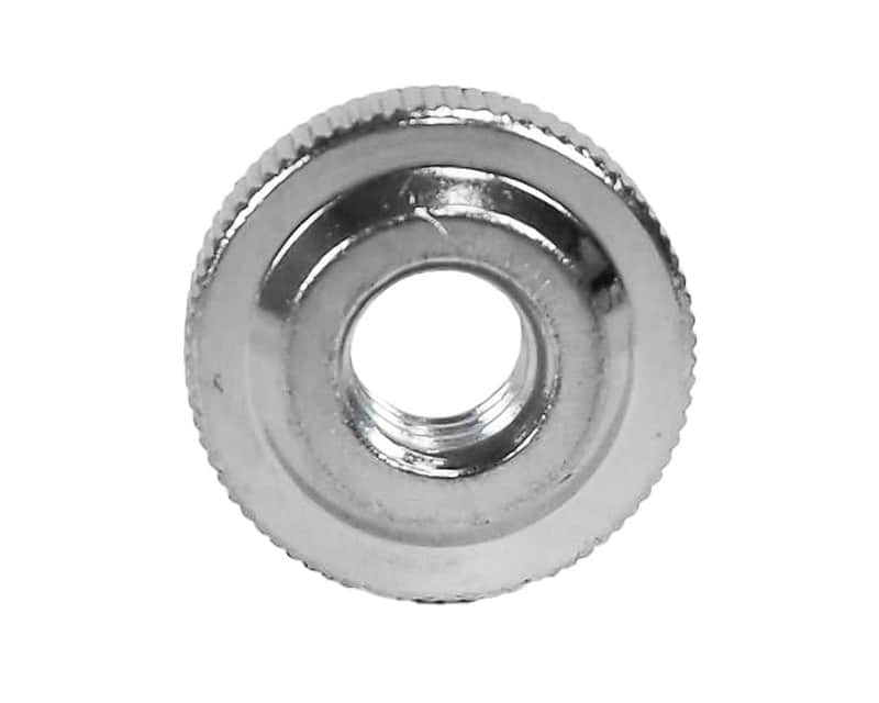 DW Chrome Knurled Bass Drum Spur Nut image 1