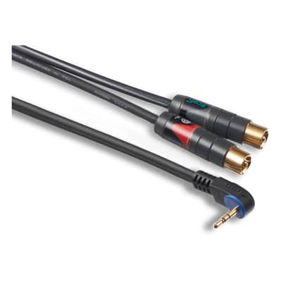 Mogami 3.5mm TRS Minijack to 2 x Phono RCA Cable - 1M (3.5S-29650-2PH-1) image 1