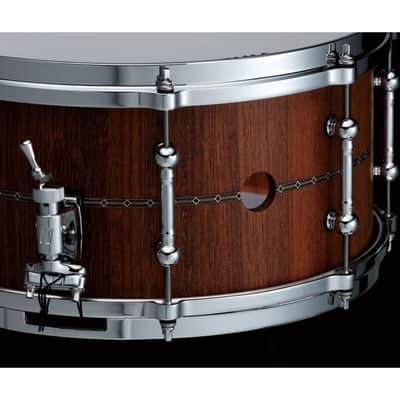 Tama Star Reserve Stave Jatoba Snare Drum 14x7 Oiled Natural image 8