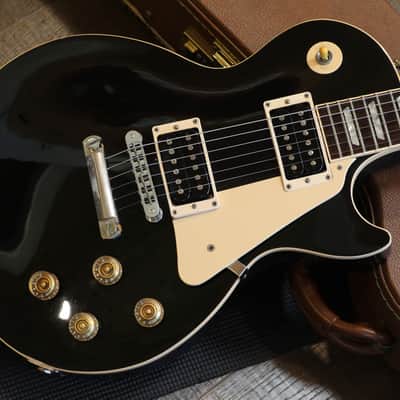 1995 Gibson Les Paul Standard Electric Guitar Black Ebony + OHSC image 2